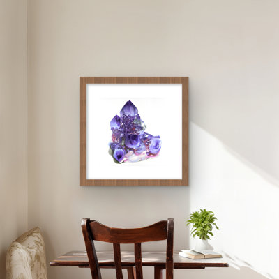 Améthyste chambre mauve, reproduction encadrée mate | Décoration intérieure