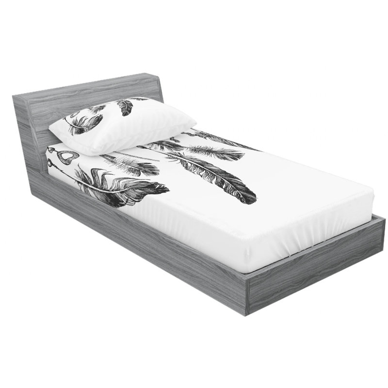 Microfiber Sheet Set, Twin XL Sheet Set with Fitted Sheet