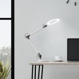 Firth 41" LED Desk Lamp - Swing Arm Architect Lamp - Adjustable Natural Sun Lighting for Home Office, Bedroom, or Dorm Room (White)