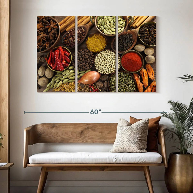 Yarlin Natural Spices, 32" H x 50" W