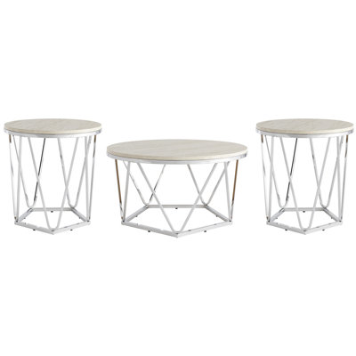 Luna 3 Piece Living Room Table Set