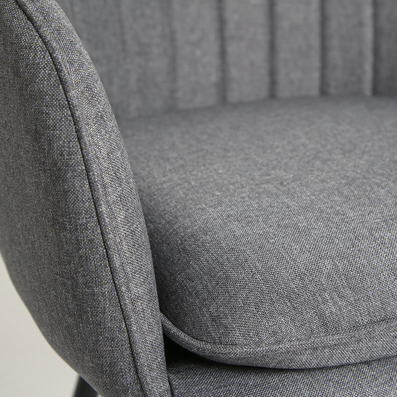 Kirksville Upholstered Armchair, Dark Grey