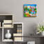 Art mural en verre Epic Art «Mustering Storkes» par Koday, 12 po x 12 po