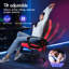 Inbox Zero Adjustable Faux Leather Swiveling PC & Racing Game Chair-1251798682