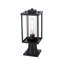 Mickle 6 Inch Outdoor Post Light in Black