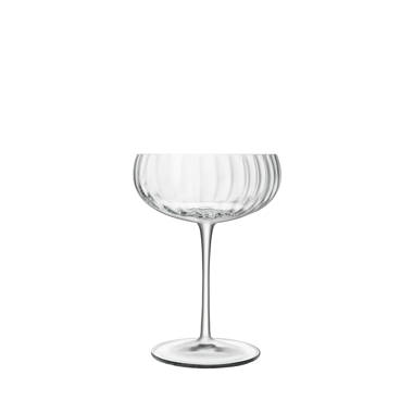 Martha Stewart Crispa 4 Piece 10 Ounce Handmade Goblet/Wine/Martini Gl