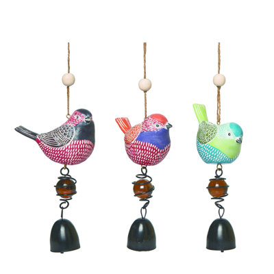  Ensemble de 3 clochettes en résine