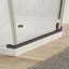 Porte de douche pivotante universelle à ajustement de 1 3/8 po avec finition en verre trempé de 1/4 po-111692011