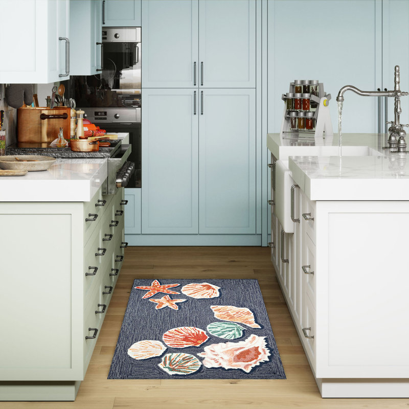 Fernando Kitchen Mat, Rectangle 24" W x 36" L, Navy Blue