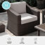 Fauteuil d'appoint en rotin avec coussins toutes saisons Martha Stewart Bedford-109713940-109713939