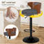 Upholstered Adjustable Height Counter Stool with Solid Wood Frame