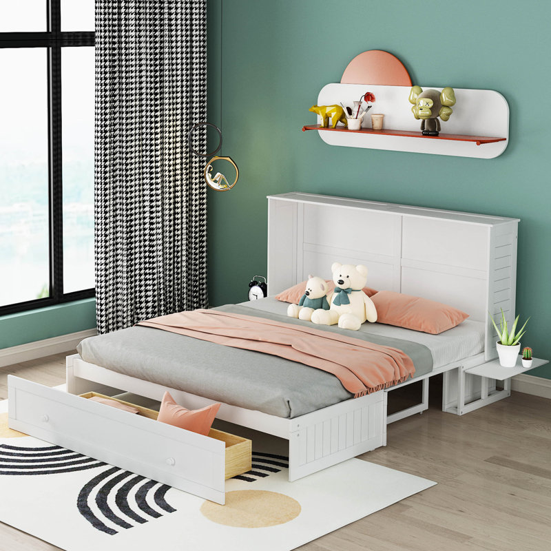 Grand lit plateforme avec rangement bas Fales