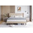 Platform Bed Frame With Upholstered Wingback Headboard, No Box Spring Needed-723876651-723876650
