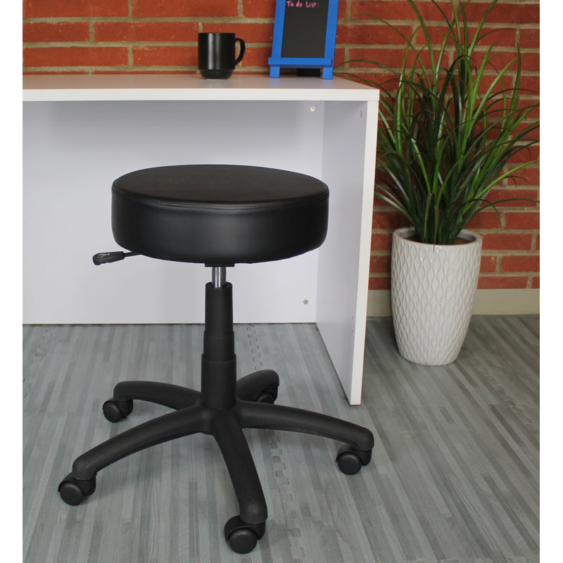 Diahna Adjustable Height Active Stool, Black