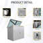 Remise de rangement, la poubelle peut contenir 2 poubelles en métal pour le rangement des ordures, acier inoxydable galvanisé, remise pour la pelouse du jardin-111278960