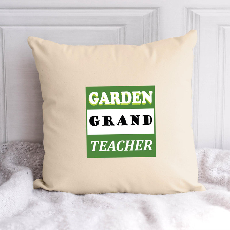 Citation amusante «Garden Lover» 183 - Coussin décoratif inclus, H 14 po x l 14 po