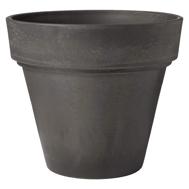 Murtagh Pot Planter, Dark Charcoal, 13.5" H x 16" W x 16" D