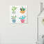 «Cute Cacti», art sur toile-1801270475