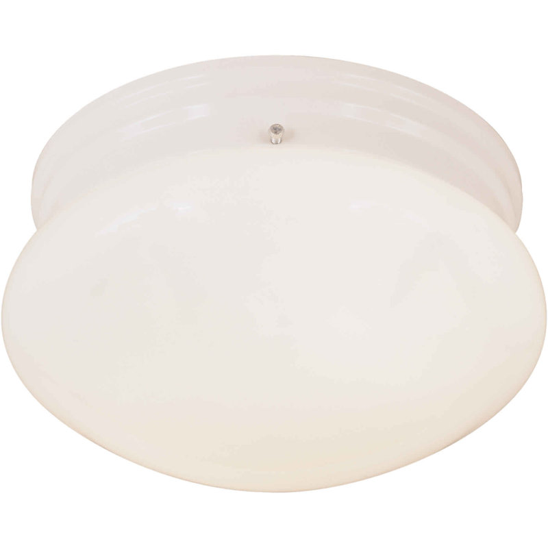 Villafane Glass Flush Mount, 5.25' x 9.5' x 9.5', White