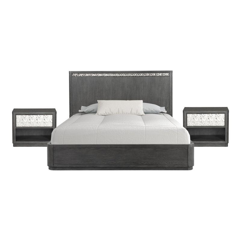 Ensemble de chambre à coucher 3 pièces Doloros, Très grand lit