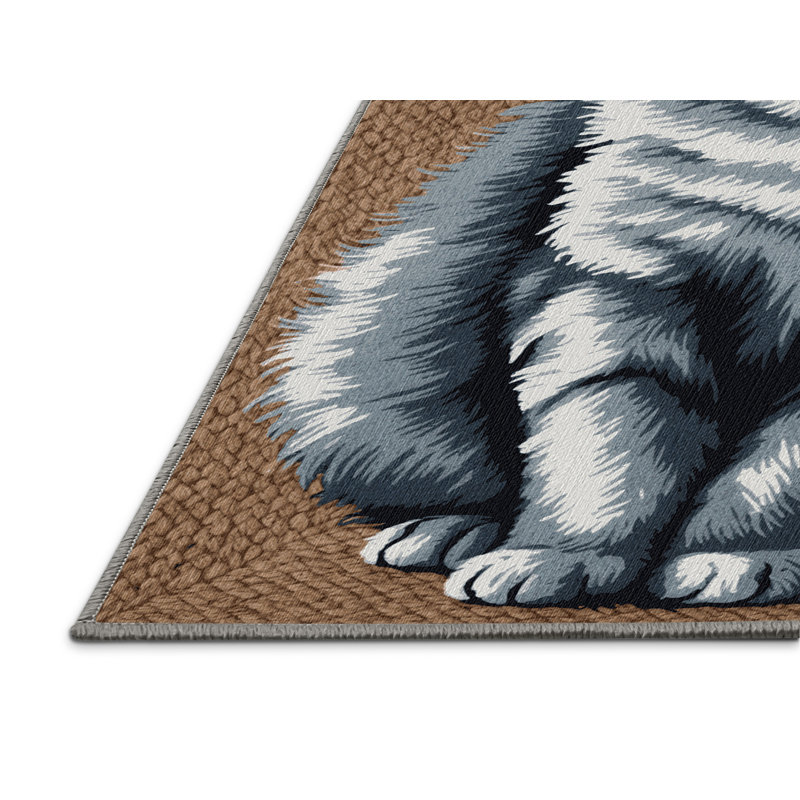  Tapis lavable British Shorthair Cats, Rectangle de 5 pi x 8 pi