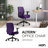 HON Altern Upholstered Low-Back Chair, Black Frame, Black-118914043-118914042