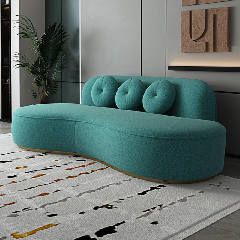 Canapé Creative Leisure, H 29,92 po x l 86,61 po x P 39,37 po, Sarcelle, 3