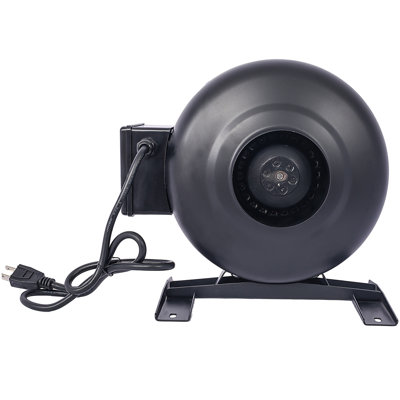 Ventilateur à conduit en ligne 4 pouces de 203 pi³ / min: ventilateur de circulation d'air pour la culture hydroponique, les sous-sols et les cuisines