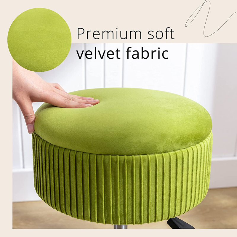 Iron Accent Stool, Green