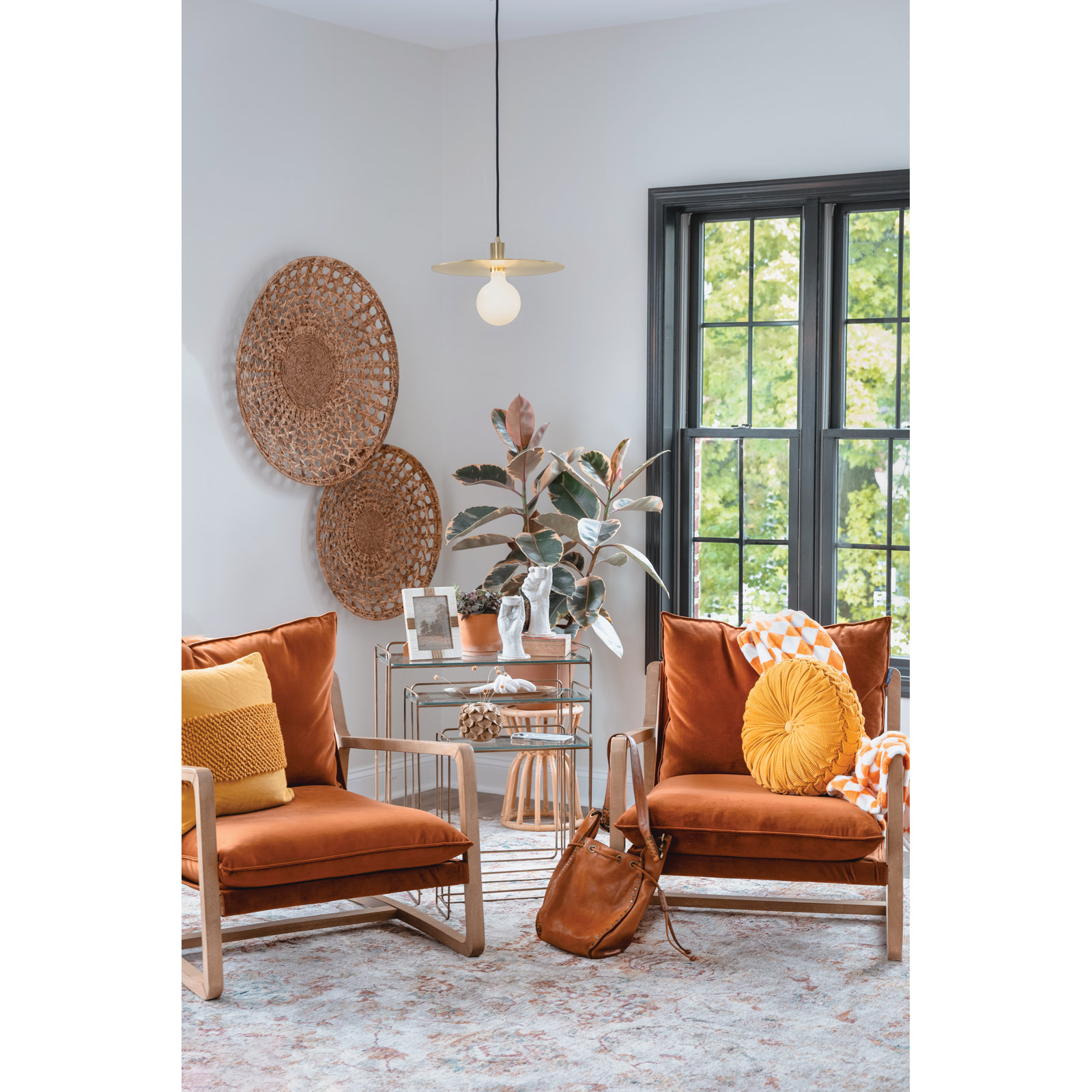 Favian Single Light Pendant, 68.75" H x 15" W x 15" D