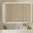 Simple blue bathroom cabinet
