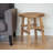 23" Brown Distressed Solid Wood End Table