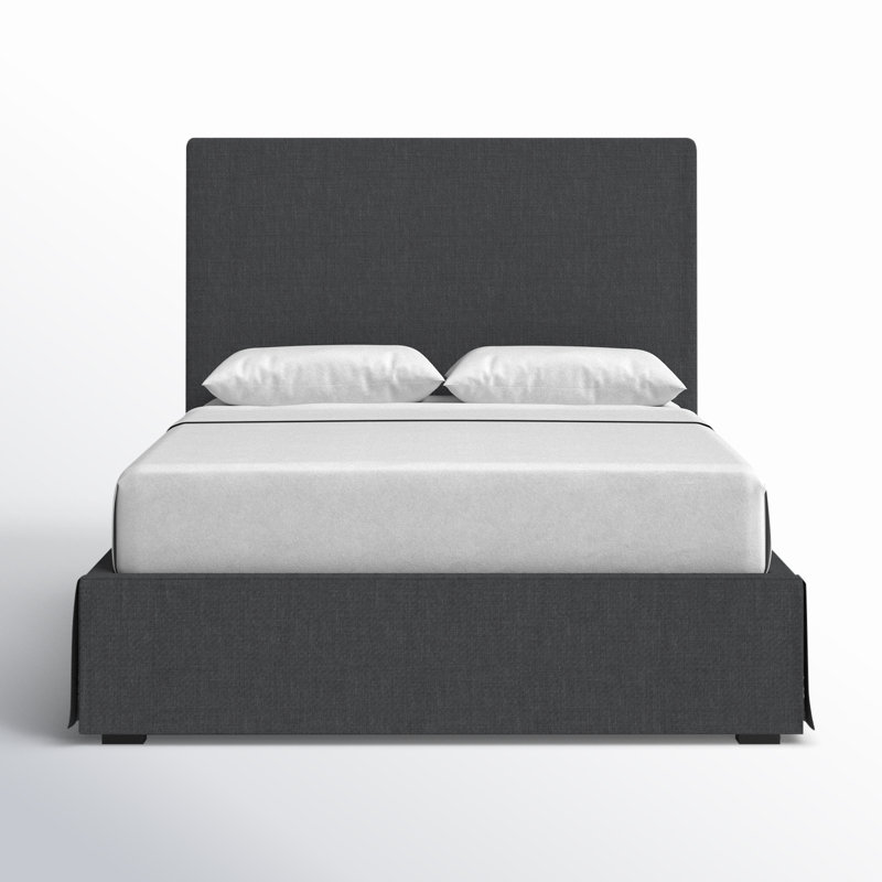 Lit plateforme tapissier Hammondsport, Fer, Reine