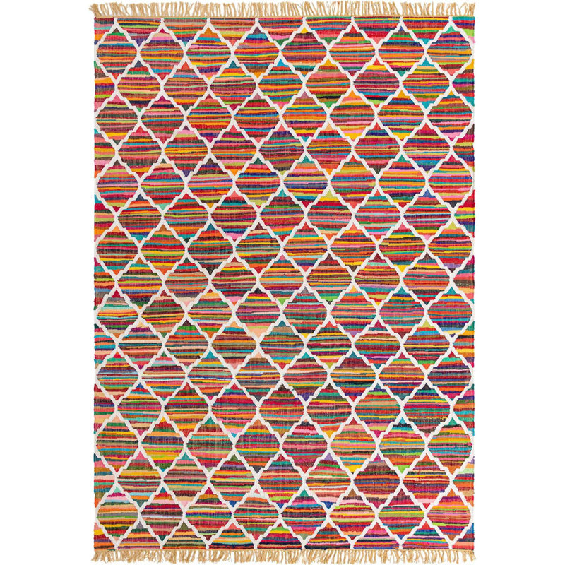 Hancock Cotton Abstract Indoor Rug, Rectangle 9' x 12'