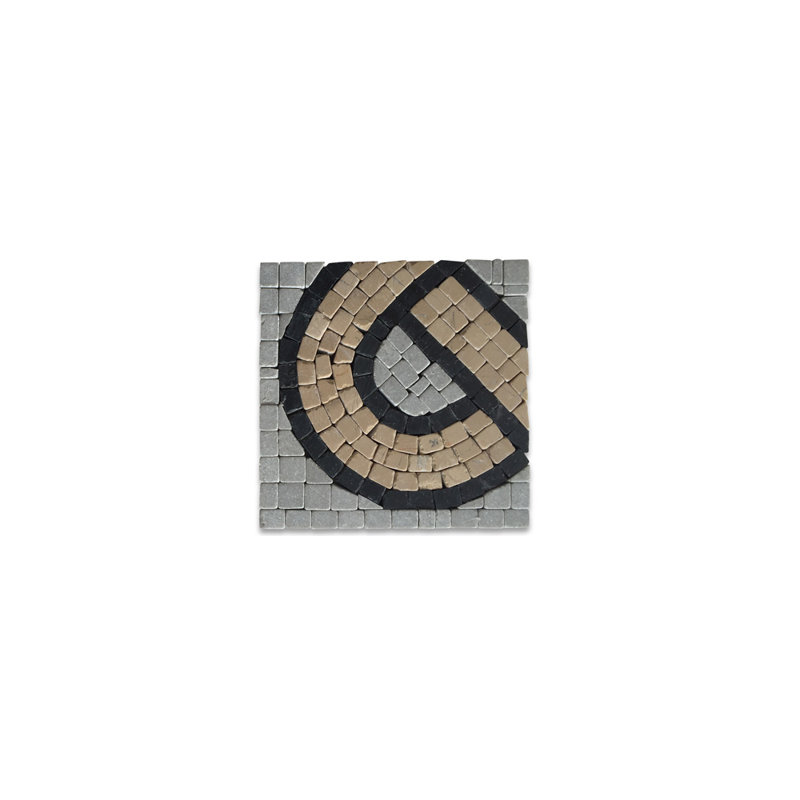 Carreau de mosaïque de marbre et de plancher flèche verte 4 "x 4" Arrow