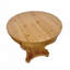 Table de salle à manger ronde à pieds courbés de style campagnard courbé, parfaite pour les repas confortables et la décoration-2009015858