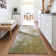 Machine Washable Indoor/Outdoor Xhevrie Green Rug