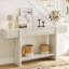 Console moderne en bois cannelé avec rangement-1492493851