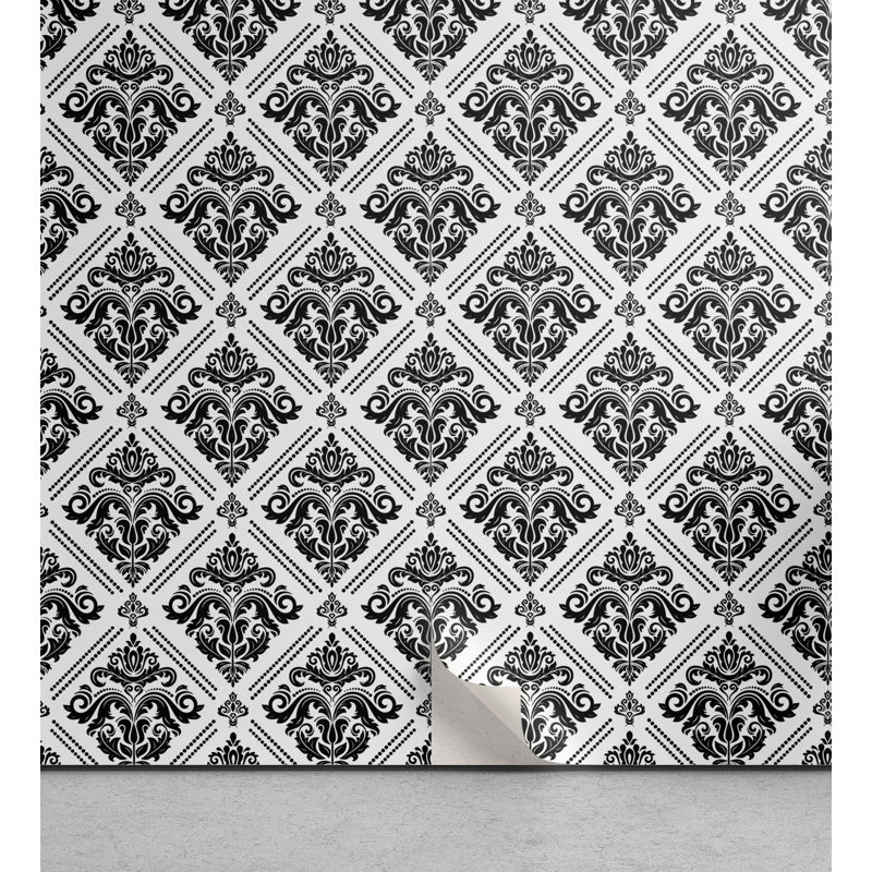 Panneau de papier peint autocollant monochrome, L 13 po x L 100 po