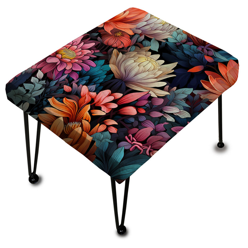 Motif botanique néon botanique - Repose-pieds rectangulaire botanique