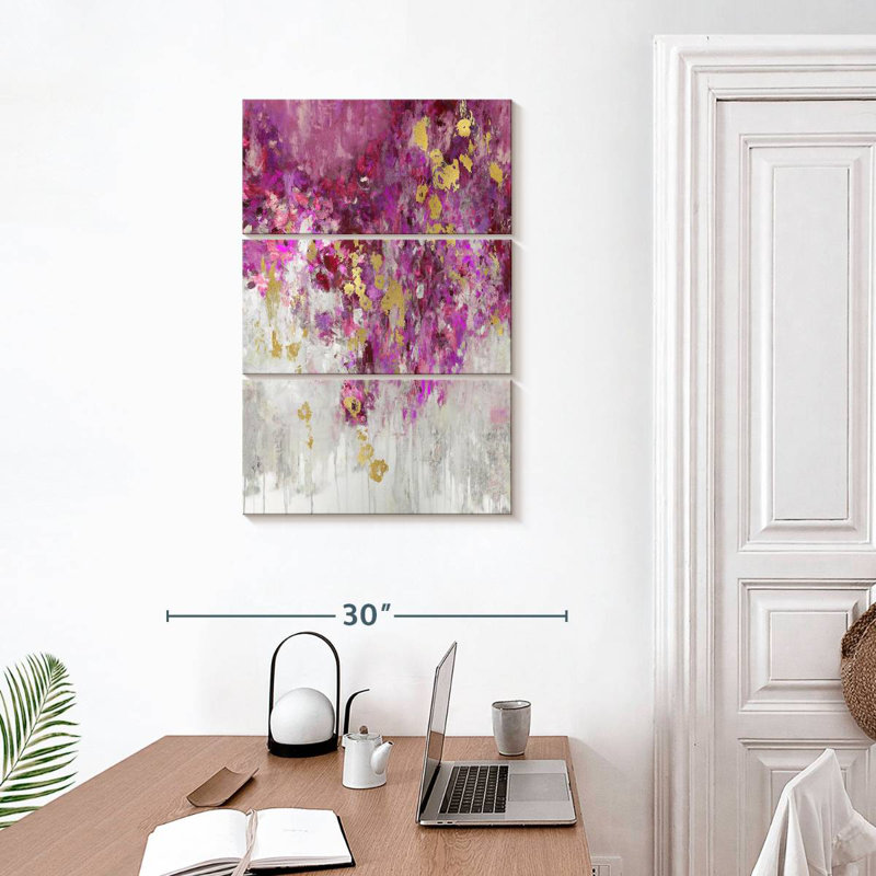 Magenta cascade Avery, H 32 po x l 20 po