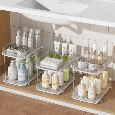 Adjustable Microfiber and Plastic Under Sink Organiser