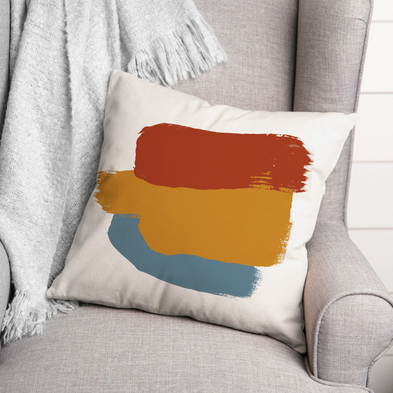 Abstract Outdoor Reversible Throw Pillow