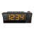Digital Electric Tabletop Clock with Alarm in Black
