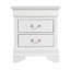 Table de chevet traditionnelle blanche intemporelle
