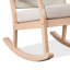 Chaise berçante d'extérieur en bois d'eucalyptus