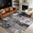 Washable Modern Rug Non-Slip Area Rug, Stain-Resistant Low Pile Indoor Carpet, Contemporary Foldable Print Floor Mats-295794890