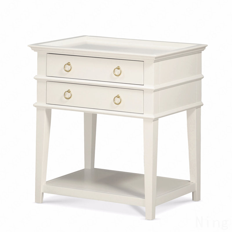 Table de chevet 2 tiroirs