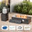 42" Propane Gas Fire Pit Table 50,000 Btu Includes Windshield, Lid,Waterproof Cover And Tank Storage Table-1457417869