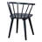 Majidah Solid Wood Arm Chair in Black
